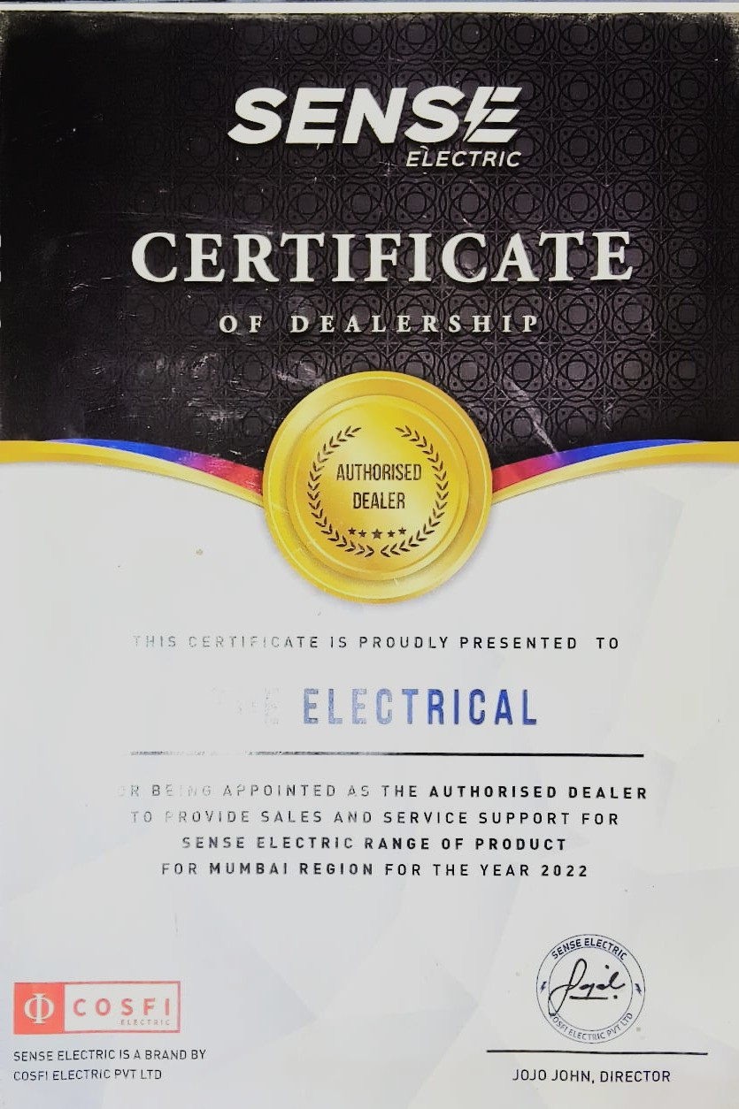 Dealer Certificate